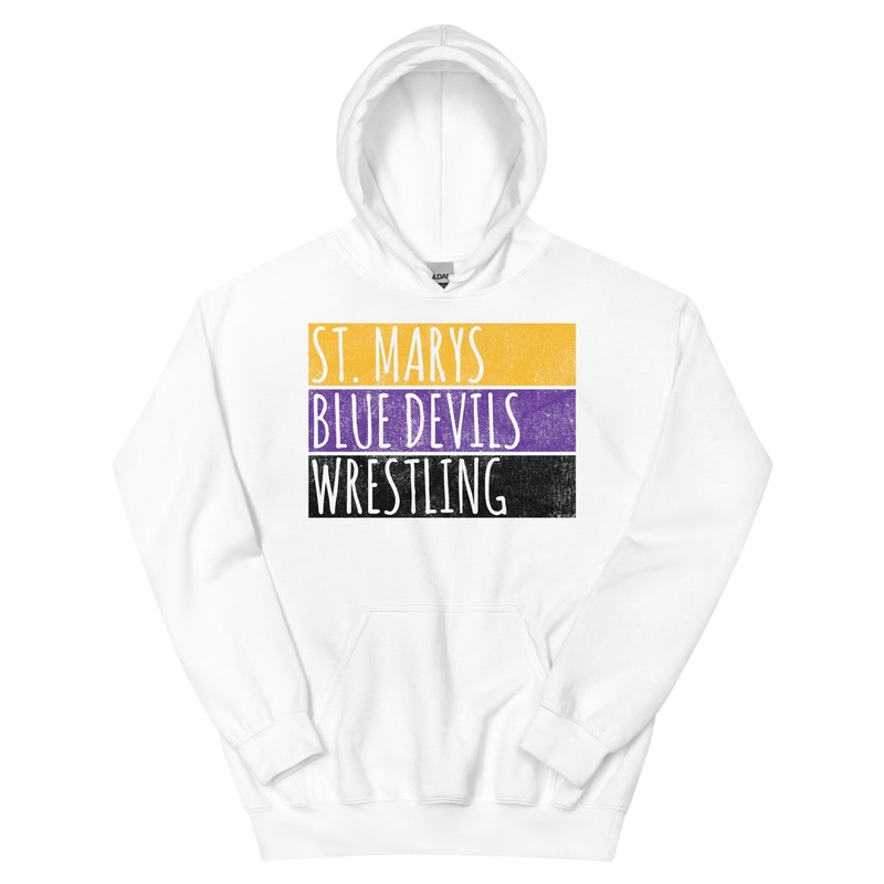 St. Marys High School Wrestling Blue Devils Unisex Hoodie