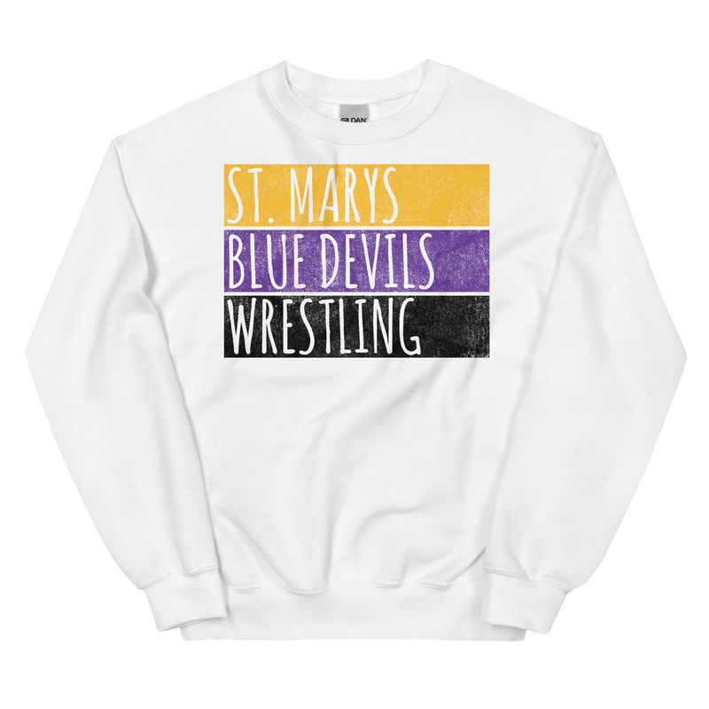 St. Marys High School Wrestling Blue Devils Unisex Sweatshirt