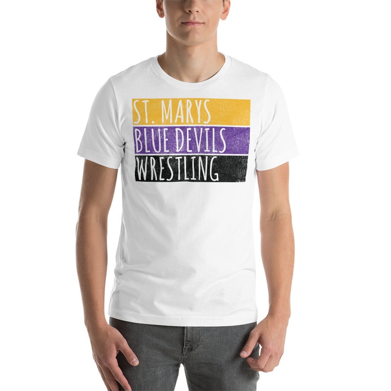 St. Marys High School Wrestling Blue Devils Unisex t-shirt