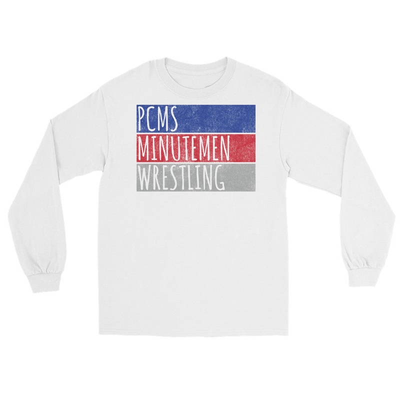 St. Marys High School Wrestling Minutemen Mens Long Sleeve Shirt