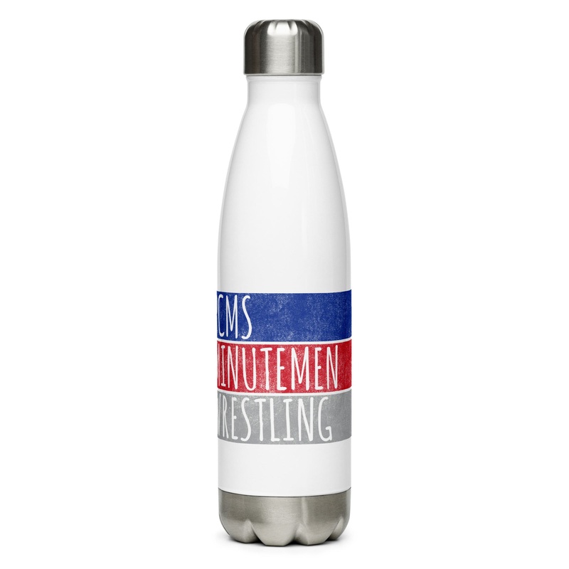 St. Marys High School Wrestling Minutemen Stainless Steel Water Bottle