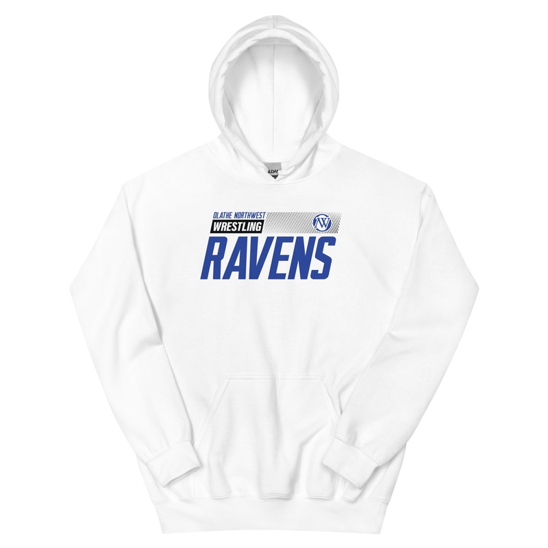 Olathe Northwest Wrestling Banner Unisex Heavy Blend Hoodie