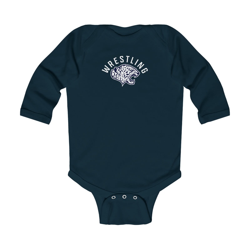 Infant Long Sleeve Bodysuit|Navy|White|6M|12M|18M|NB (0-3M)