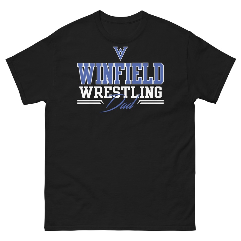 Winfield Wrestling Dad Black Men’s classic tee