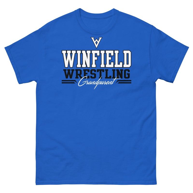 Winfield Wrestling Grandparent Royal Men’s classic tee