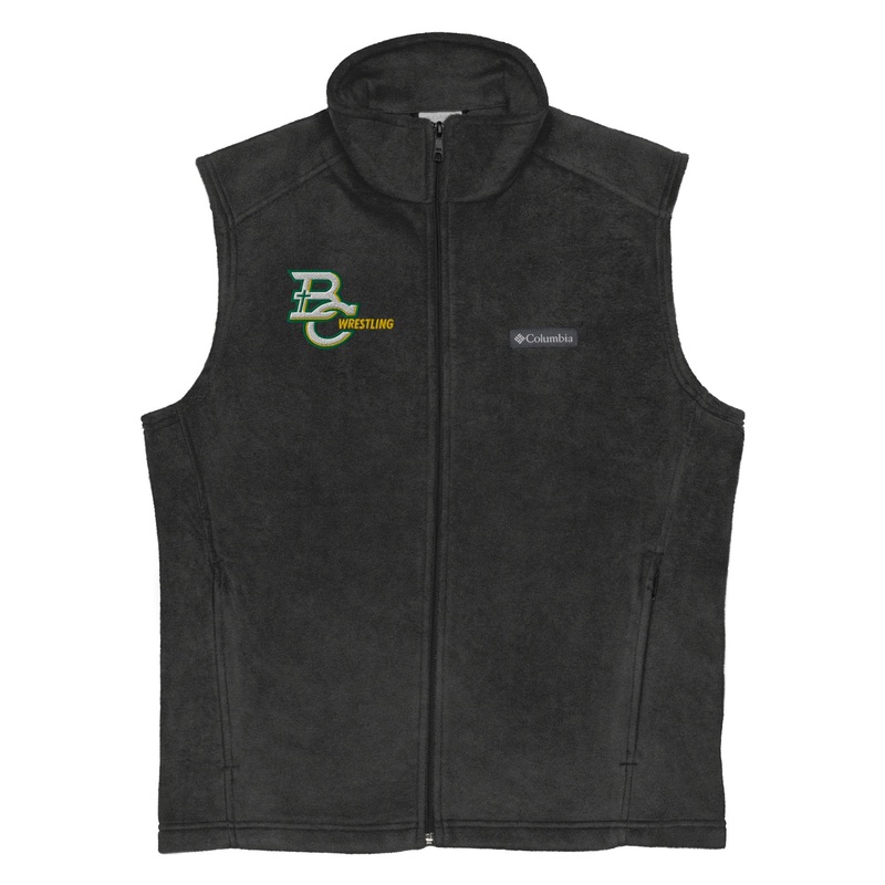 BC Bishop Carroll Wrestling Mens Columbia fleece vest