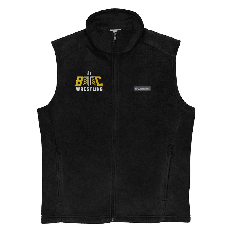BC Wrestling Mens Columbia fleece vest