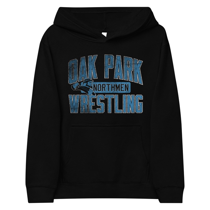 Youth Oak Park Northmen Wrestling Kids fleece hoodie