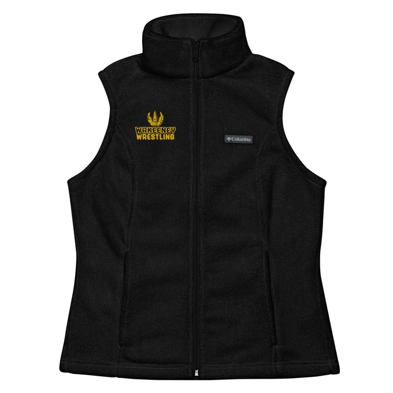 Wakeeney Wrestling Womens Columbia fleece vest
