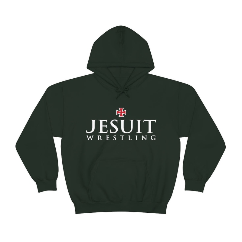 Strake Jesuit Wrestling Forest Unisex Heavy Blend Hooded Sweatshirt