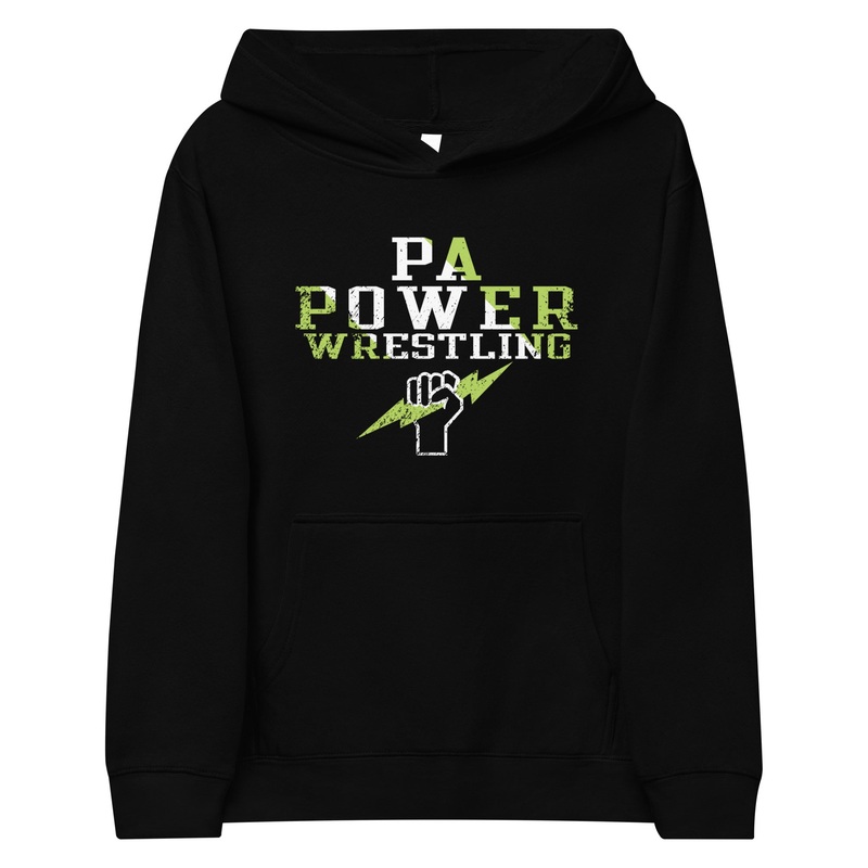 PA Power Kids Fleece Hoodie|Black|Athletic Heather|S|M|L|XL