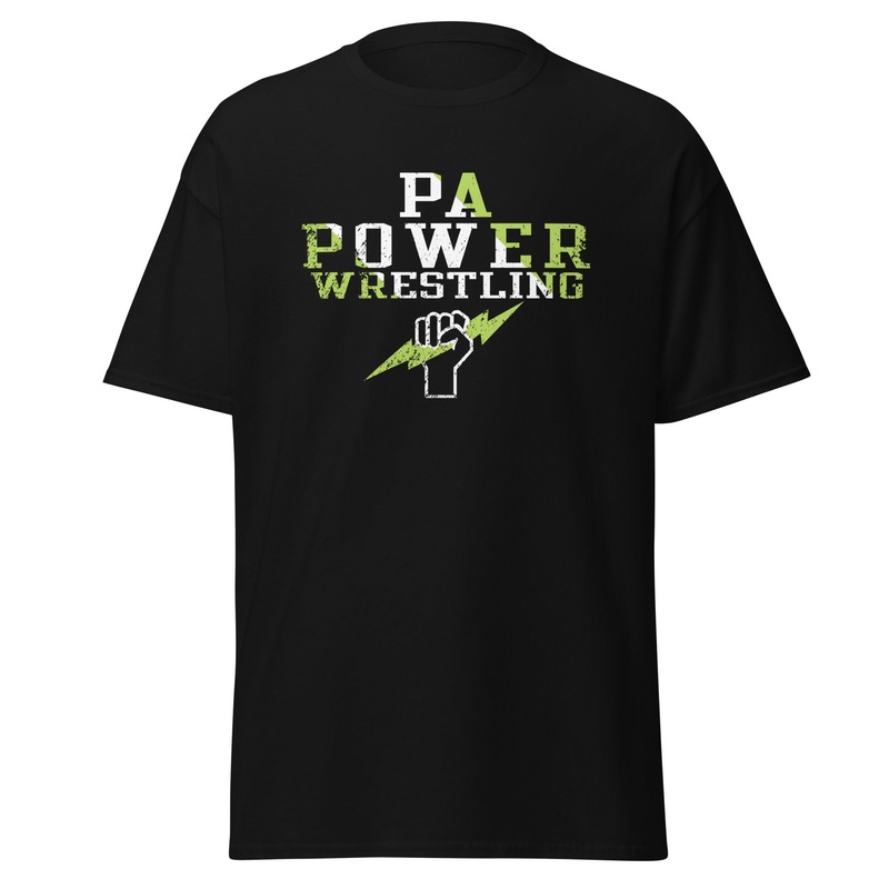 PA Power Mens Classic Tee|Black|Charcoal|S|M|L|XL|2XL|3XL|4XL|5XL