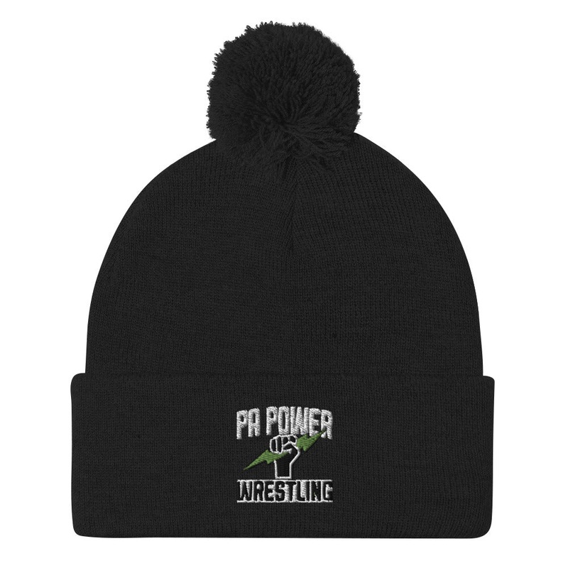 PA Power Pom-Pom Knit Cap|Black|Dark Heather Grey
