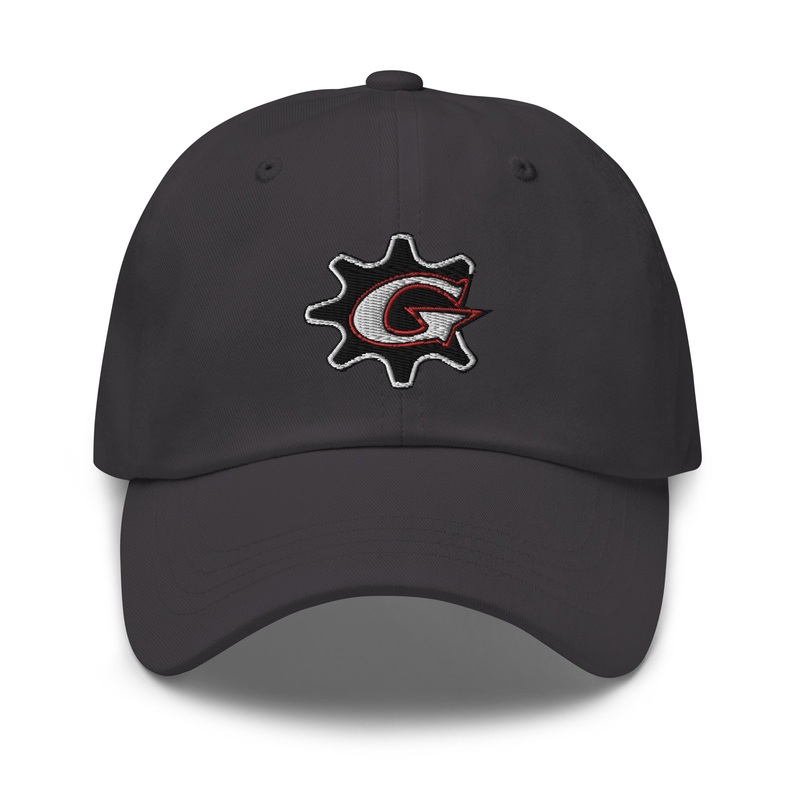 Team Grind House Dad hat|Black|Cranberry|Dark Grey|White