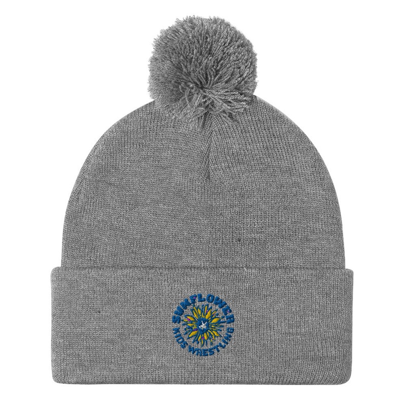 Sunflower Kids Wrestling Club Pom-Pom Knit Cap