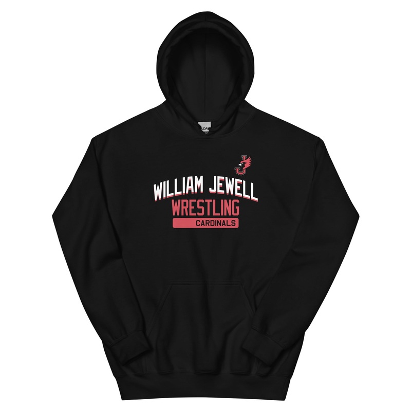 William Jewell Wrestling Black Unisex Heavy Blend Hoodie