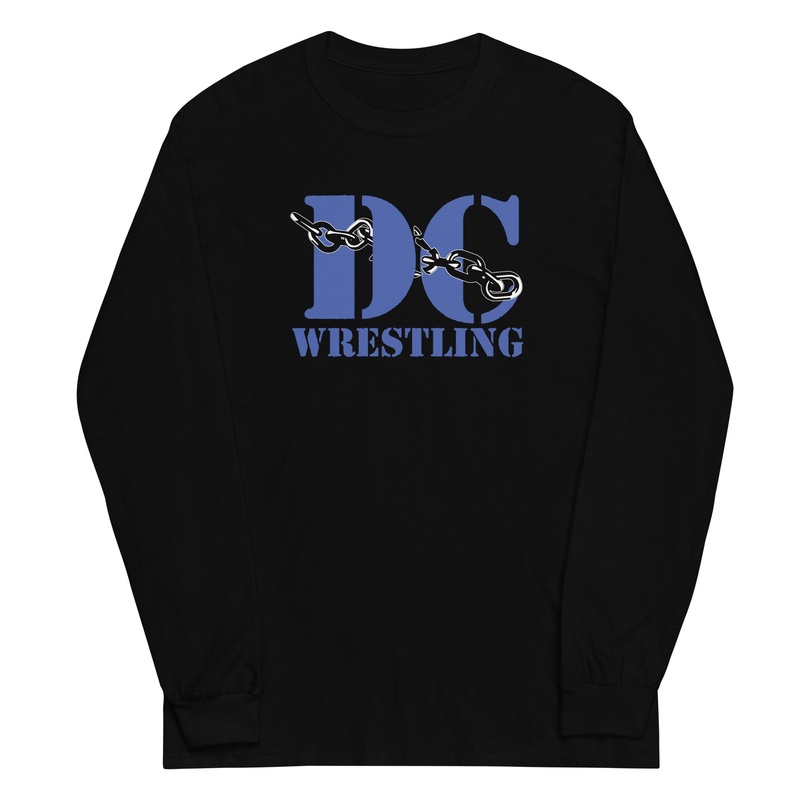 Dove Creek Wrestling Black  Mens Long Sleeve Shirt
