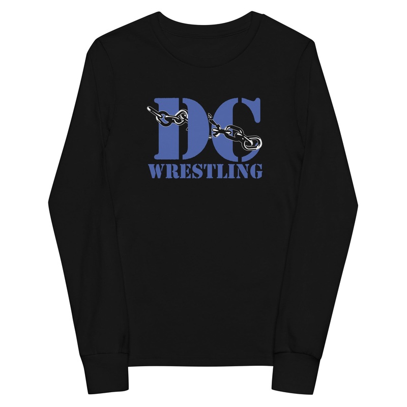 Dove Creek Wrestling Black  Youth Long Sleeve Tee
