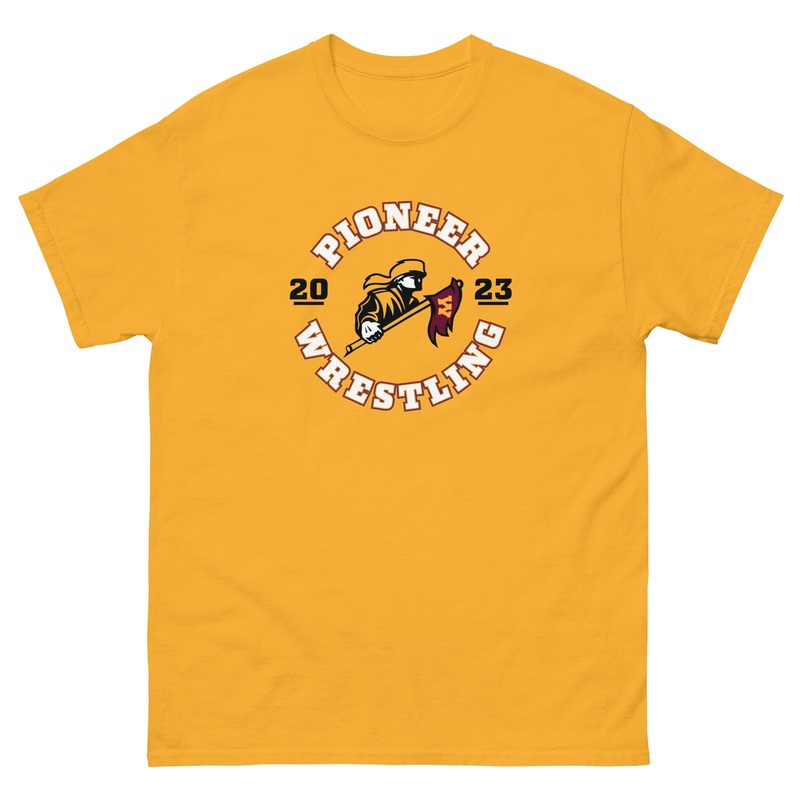 Wichita West High School Wrestling (Front + Back) Mens Classic Tee