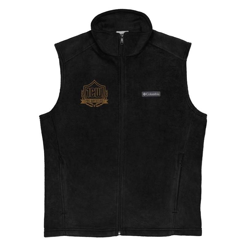 1CW Pro Wrestling Mens Columbia Fleece Vest