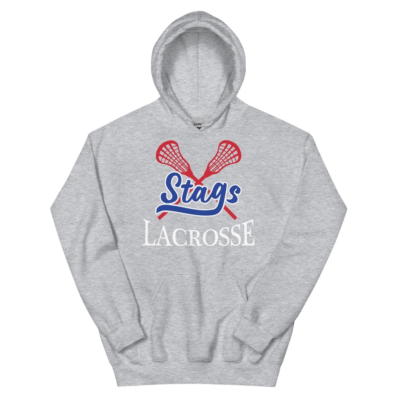 Stags Lacrosse Grey Unisex Heavy Blend Hoodie