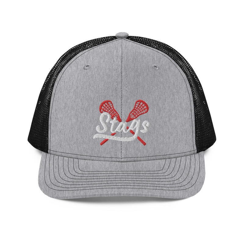 Stags Lacrosse Trucker Cap|Black|Heather Grey / Black