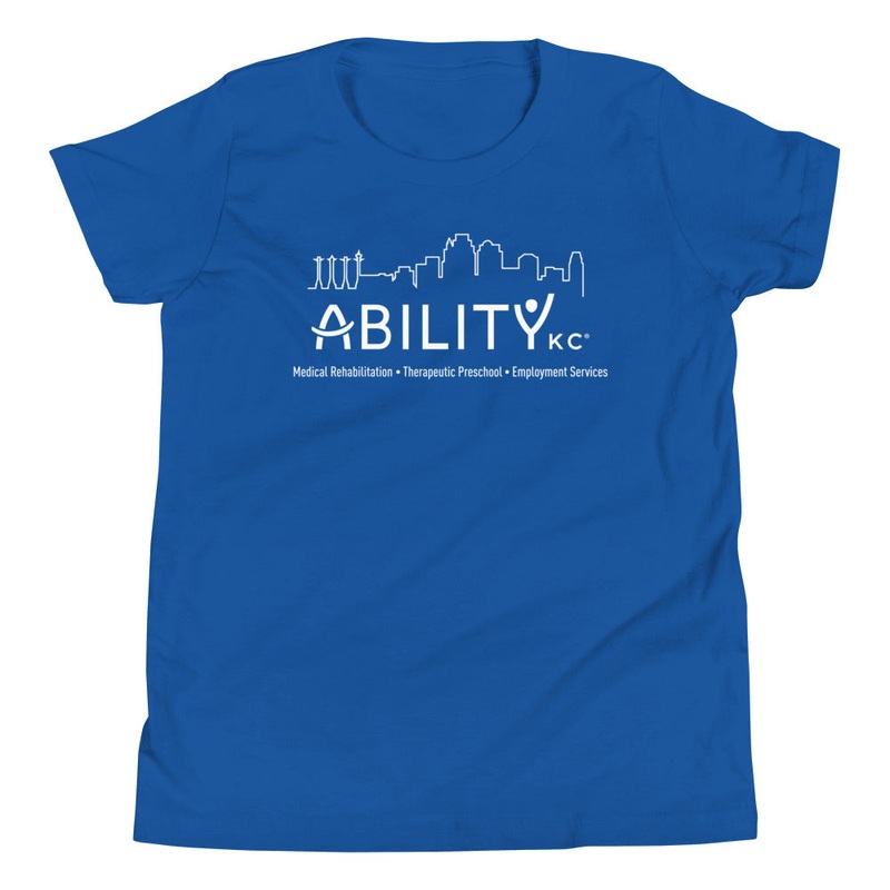 Ability KC Youth Staple Tee|Black|True Royal|Kelly|S|M|L|XL