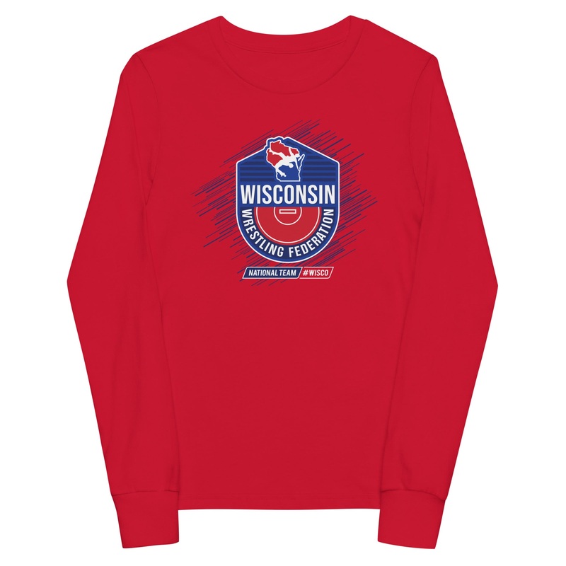 Wisconsin Wrestling Federation Wrestling 2023 WISCO Youth Long Sleeve Tee