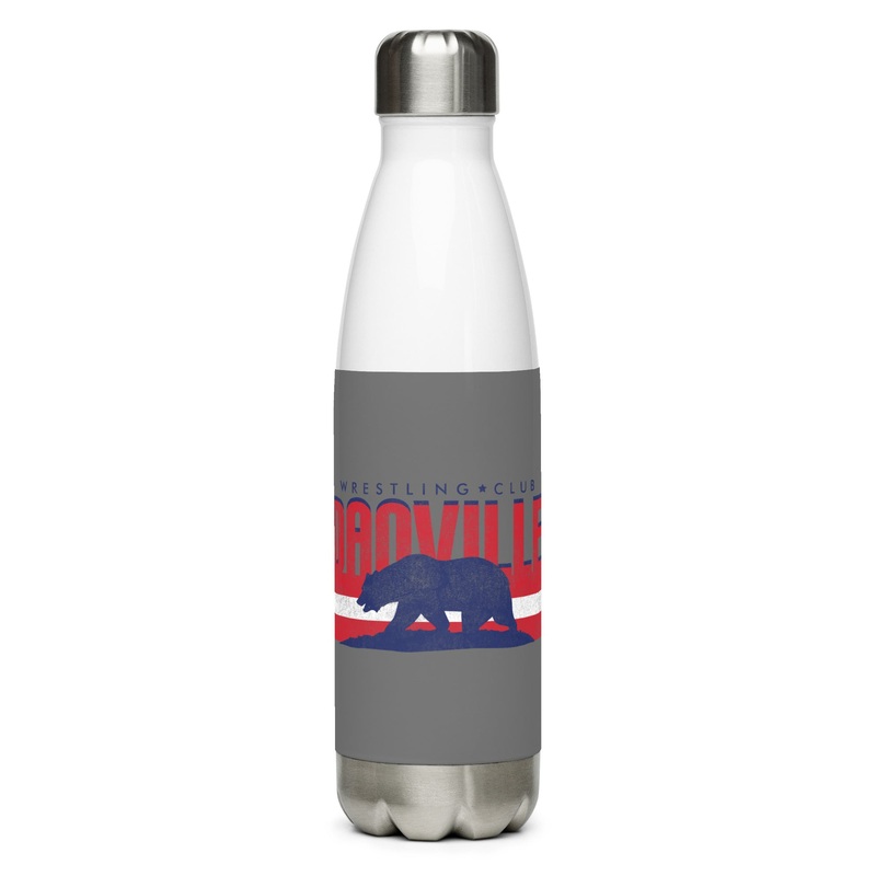 Danville Wrestling Club Grey Stainless Steel Water Bottle