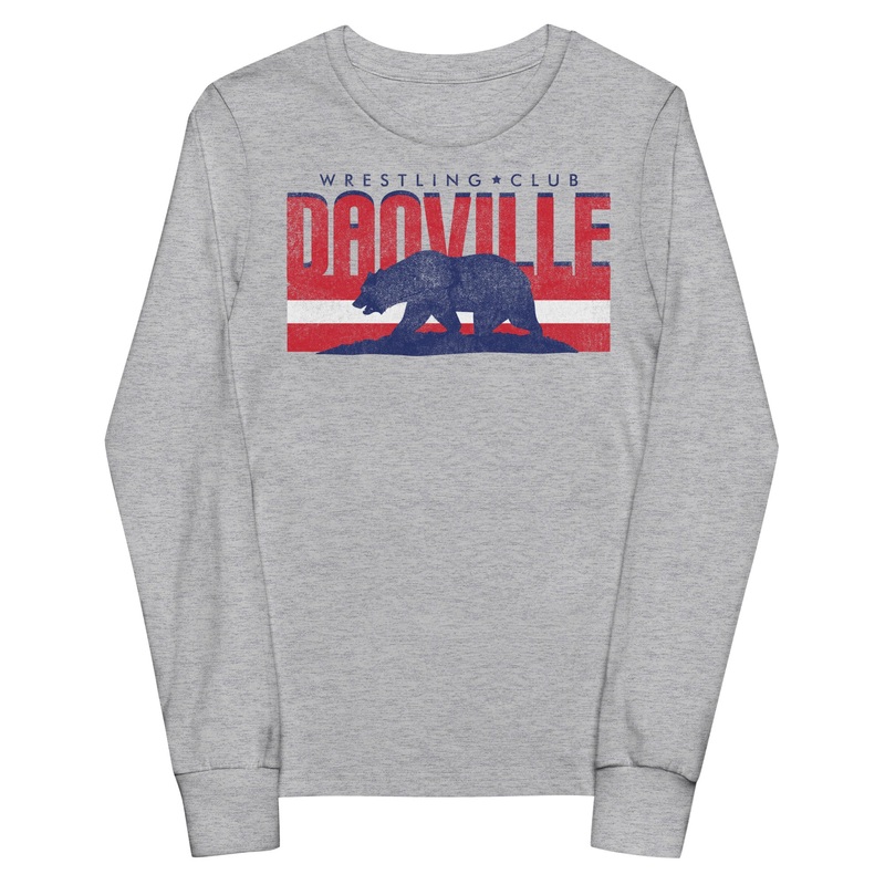 Danville Wrestling Club Grey Youth Long Sleeve Tee