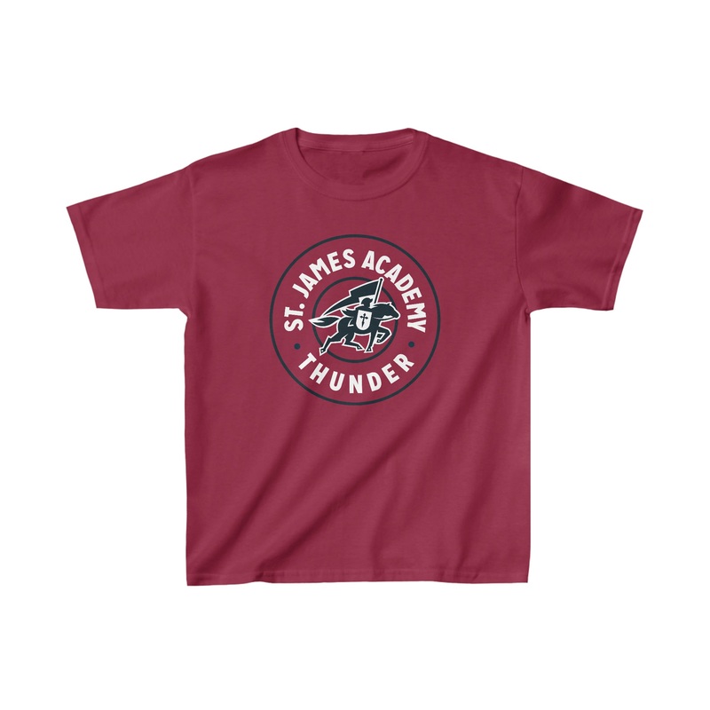 St. James Academy Cardinal Kids Heavy Cotton Tee