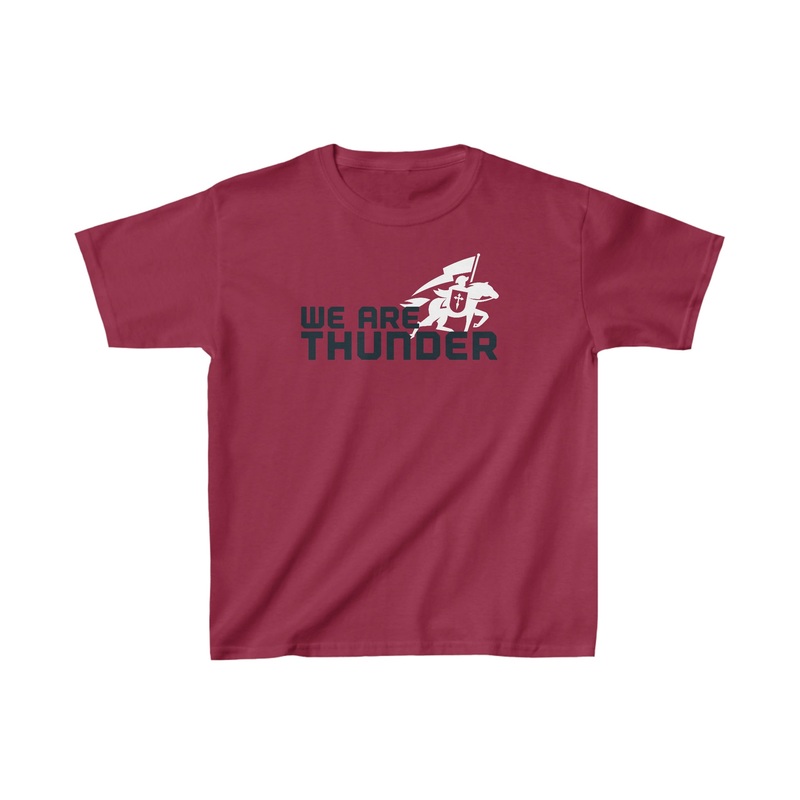 St. James Academy We Are Thunder Kids Heavy Cotton Tee