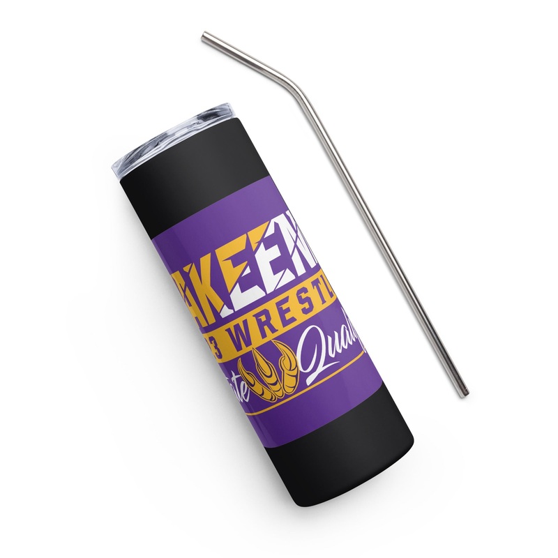 Wakeeney Wrestling State Qualifiers Stainless steel tumbler