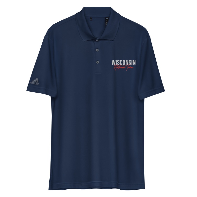 Wisconsin Wrestling Federation adidas performance polo shirt