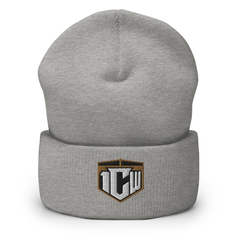 1CW Pro Wrestling New Logo Cuffed Beanie
