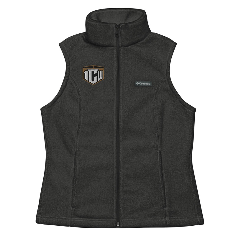 1CW Pro Wrestling New Logo Womens Columbia Fleece Vest