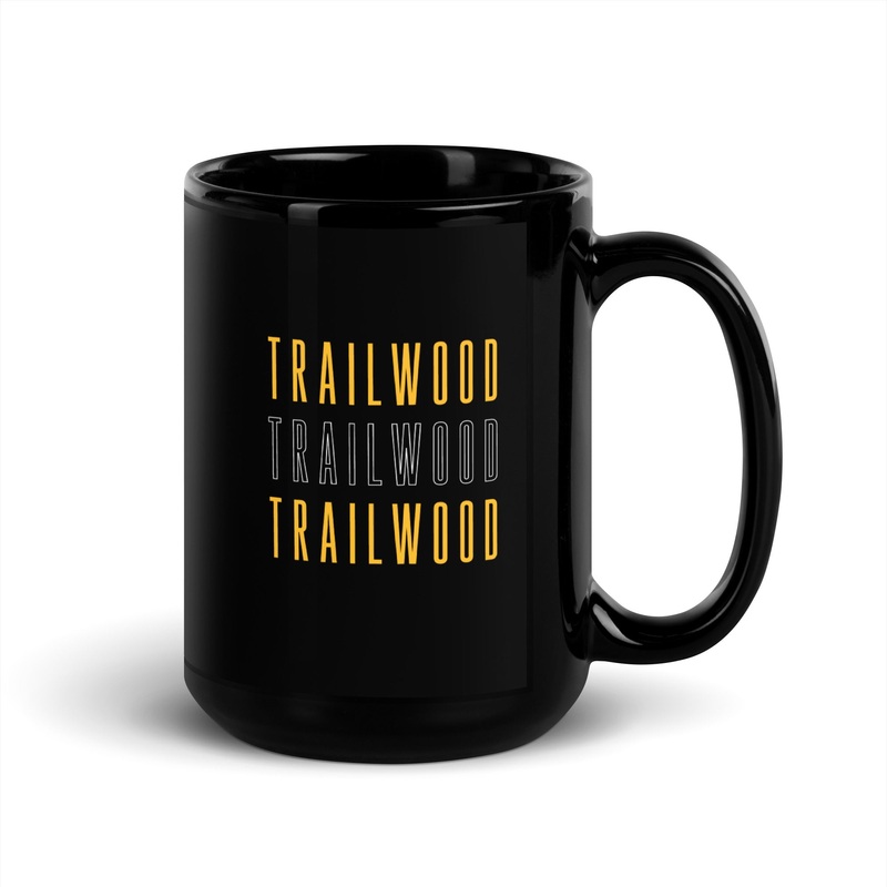 Trailwood Black Glossy Mug|11oz|15oz