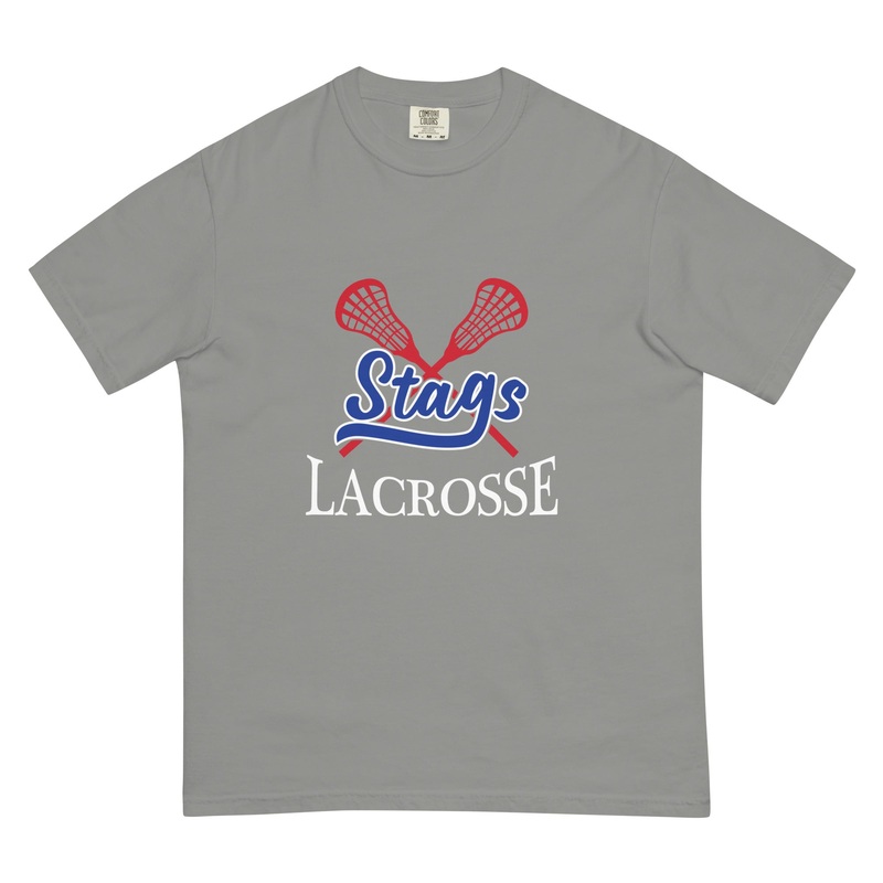 Stags Lacrosse Mens garment-dyed heavyweight t-shirt