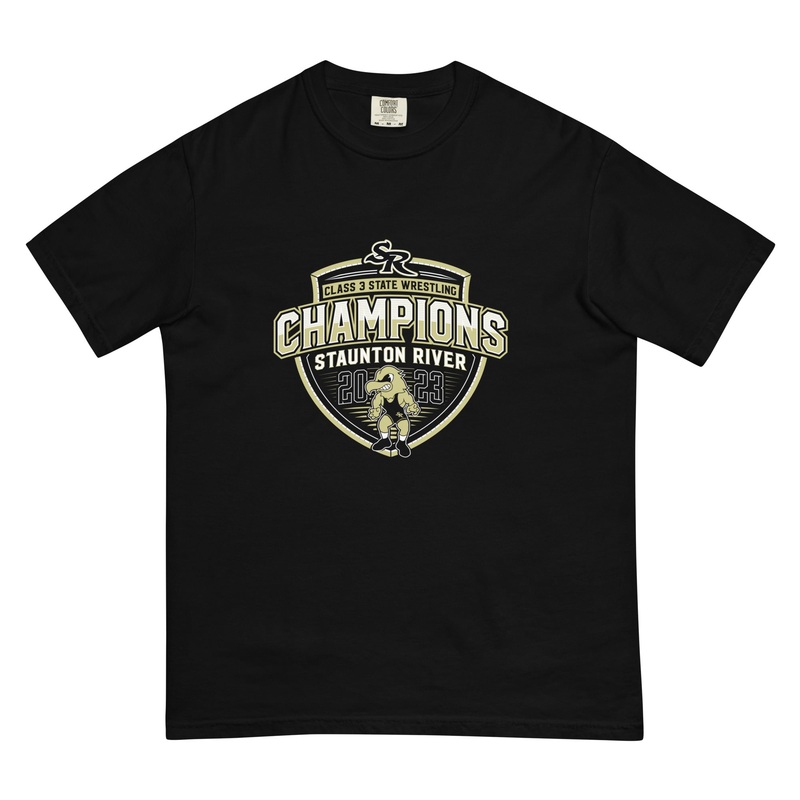 Staunton River State Champs Mens garment-dyed heavyweight t-shirt
