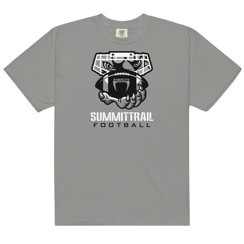 Summit Trail Football Mens Garment-Dyed Heavyweight T-Shirt