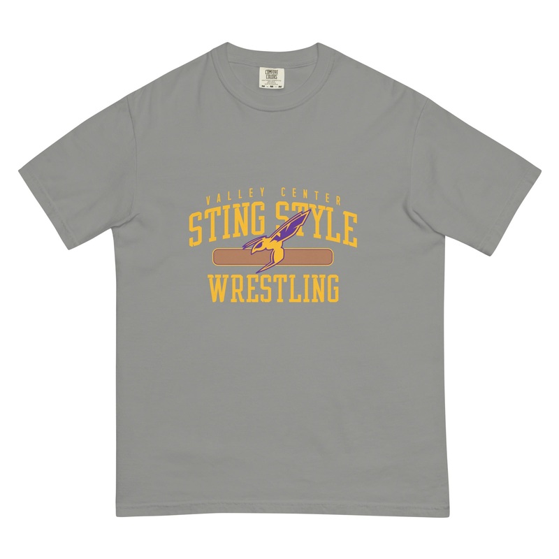 Valley Center Wrestling Mens garment-dyed heavyweight t-shirt
