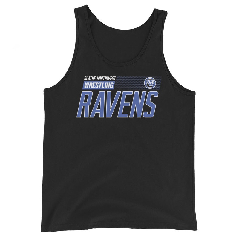 Olathe Northwest Wrestling Banner Mens Staple Tank Top