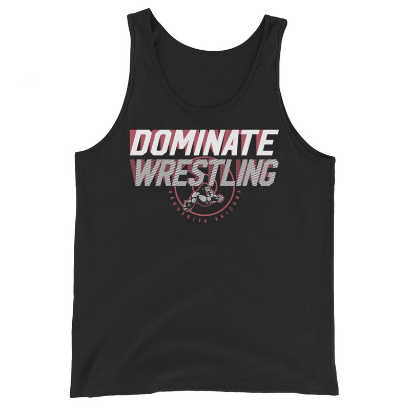 Dominate Wrestling Black Mens Staple Tank Top