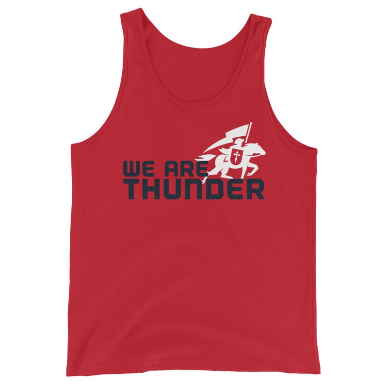 St. James Academy We Are Thunder Men’s Staple Tank Top