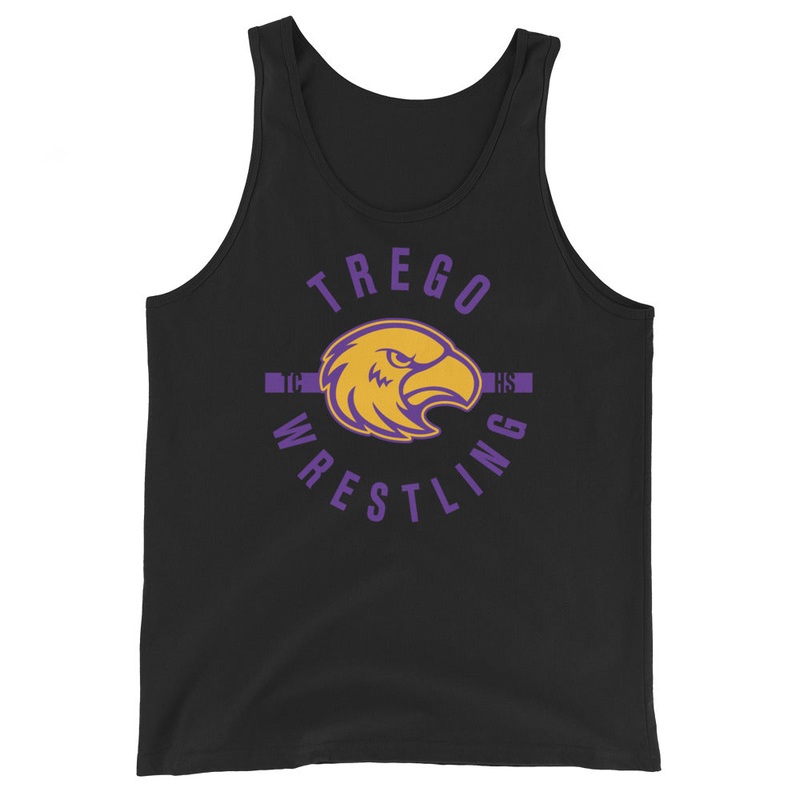 Trego Community High School Wrestling Mens Staple Tank Top