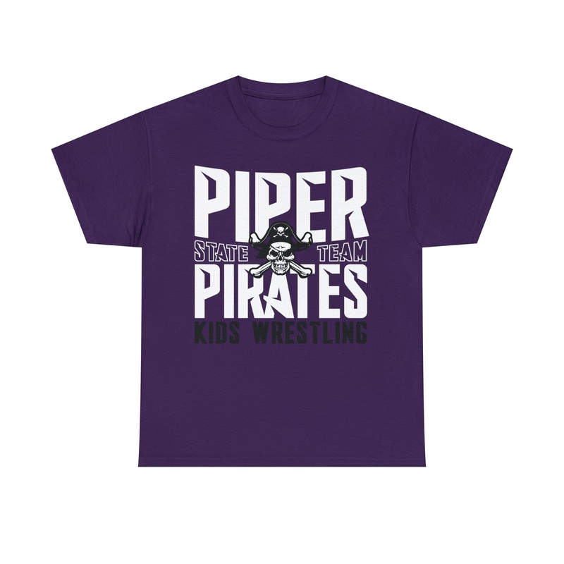 Piper Kids State Wrestling 2023 Gildan Unisex Heavy Cotton Tee