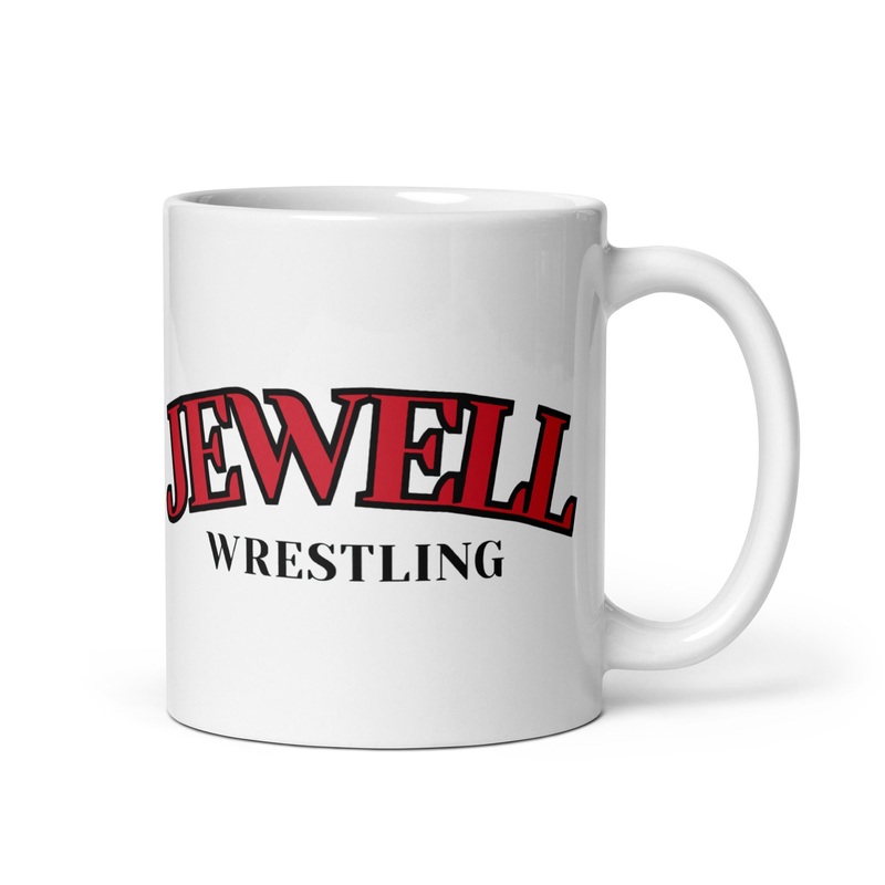 William Jewell Wrestling Jewell Arch White Glossy Mug