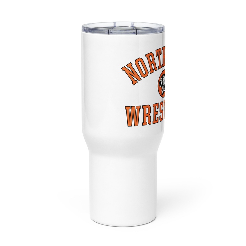 Northwest Wrestling Travel mug with a handle