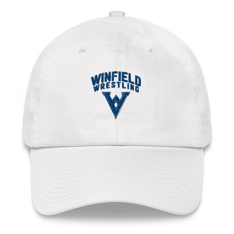 Winfield Wrestling Dad hat|Dark Grey|White