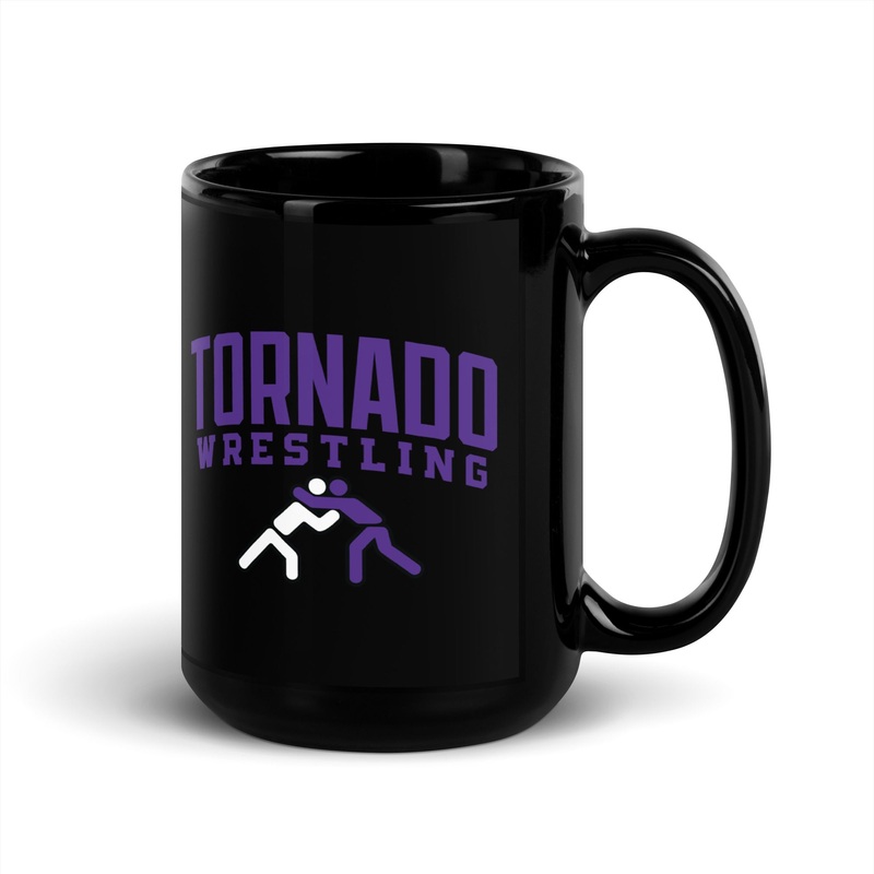 Susan B. Anthony Middle School Wrestling Black Glossy Mug